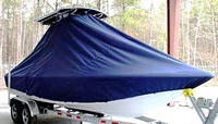 Photo of Sea Hunt® BX24 20xx TTopCover™ T-Top boat cover, viewed from Starboard Front 