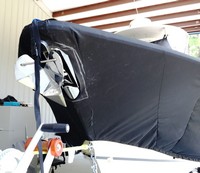 Photo of Sea Hunt® Gamefish-26 20xx TTopCover™ T-Top boat cover-Bow Anchor Roller 