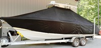 Photo of Sea Hunt® Gamefish-26 20xx TTopCover™ T-Top boat cover, viewed from Port Side 