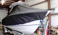 Photo of Sea Hunt® Gamefish-26 20xx TTopCover™ T-Top boat cover, viewed from Starboard Front 
