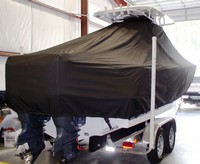 Photo of Sea Hunt® Gamefish-26 20xx TTopCover™ T-Top boat cover, viewed from Starboard Rear 
