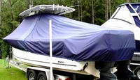 Photo of Sea Hunt® Gamefish-29 20xx TTopCover™ T-Top boat cover, viewed from Port Rear 