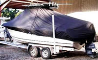 Photo of Sea Hunt® Triton-220 20xx TTopCover™ T-Top boat cover, viewed from Port Rear 
