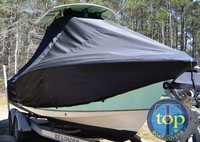 Photo of Sea Hunt® Ultra-232 20xx TTopCover™ T-Top boat cover, viewed from Starboard Front 