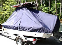 Photo of Sea Hunt® XP19 20xx TTopCover™ T-Top Boat Cover, viewed from Port Rear 