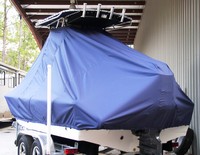 Photo of Sea Hunt® XP21 20xx TTopCover™ T-Top boat cover, viewed from Port Rear 