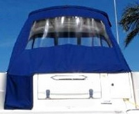 Sea Ray® 310 Sundancer Sunshade-Top-Canvas-Frame-SS-Seamark-OEM-G5™ Factory SUNSHADE CANVAS and FRAME (behind Radar Arch) with Mounting Hardware, OEM (Original Equipment Manufacturer) (Sunshade-Tops may have been SeaMark(r) vinyl-lined Sunbrella(r) prior to 2008 through 2018, now they are Sunbrella(r) to avoid mold issues