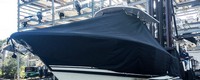 Photo of Southport 26CC 20xx TTopCover™ T-Top boat cover, viewed from Port Front 