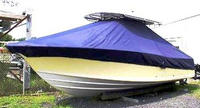 Photo of Southport 28 Tournament Edition 20xx TTopCover™ T-Top boat cover, viewed from Port Front 