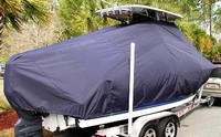 Photo of Triton 225CC 20xx TTopCover™ T-Top boat cover, viewed from Starboard Rear 