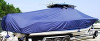 Photo of Triton 351CC 20xx TTopCover™ T-Top boat cover Sand Bags, viewed from Starboard Side 