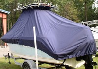Photo of Trophy 1903 CC 19xx TTopCover™ T-Top boat cover, viewed from Port Rear 