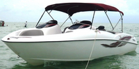 Photo of Yamaha LS2000, 2001: Bimini Top, viewed from Port Front 