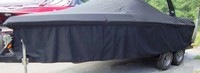 Boat-Cover-CCF-Sunbrella-Skirts-64028A™Carver(r) p/n 64028A, Pair of 28-foot Side-Skirts slip under Boat-Cover (not included) to protect the hull from fading from UltraViolet (UV) damage and keep gel coat, graphics and decals looking new