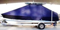 Albury Brothers® 20 T-Top-Boat-Cover-Sunbrella™ Custom fit TTopCover(tm) (Sunbrella(r) 9.25oz./sq.yd. solution dyed acrylic fabric) attaches beneath factory installed T-Top or Hard-Top to cover entire boat and motor(s)