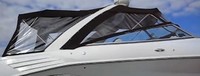 Baja® 405 Performance Arch Camper-Top-Aft-Curtain-OEM-G3.2™ Factory Camper AFT CURTAIN with clear Eisenglass windows zips to back of OEM Camper Top and Side Curtains (not included) and connects to Transom, OEM (Original Equipment Manufacturer)