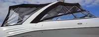 Baja® 405 Performance Arch Bimini-Visor-OEM-G3.5™ Factory Front VISOR Eisenglass Window Set (typ. 3 front panels, but 1 or 2 on some boats) zips between front of OEM Bimini-Top (not included) and Windshield (NO Side-Curtains, sold separately), OEM (Original Equipment Manufacturer)