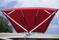 Pontoon-Bimini-Top-Non-Carver-Replacement-Canvas-8-Foot™Carver(r) p/n 8PONRCLA 8-Foot Long universal, replacement CANVAS with Nav Light Cutout for 4-Bow Bimini Top Frame