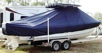 Photo of Bluewater 2550 19xx T-Top Boat-Cover, viewed from Starboard Rear 
