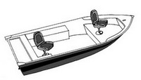 Boat-Cover-CSF-Model™Carver(r) 70Nxx series Styled-To Fit(tm) boat cover (for Narrow V-Hull Fishing boat) provides a GUARANTEED Fit