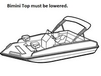 Boat-Cover-CSF-Model™Carver(r) 761xx series Styled-To Fit(tm) boat cover (for Modified-V, Performance Deck boat; I/O sterndrive) provides a GUARANTEED Fit