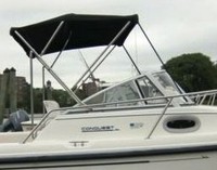 Photo of Boston Whaler Conquest 21 1998: Factory Bimini Top, viewed from Starboard Side 