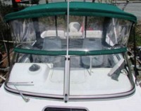Photo of Boston Whaler Conquest 21, 2000: Factory Bimini Top, Front Visor, Side and Aft Curtains, Front 
