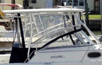 Photo of Boston Whaler Conquest 23 2000: Hard-Top, Visor, Side Curtains, Aft-Drop-Curtain, viewed from Starboard Side 