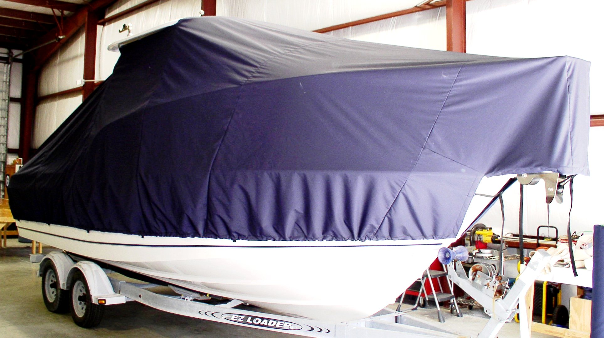 Boston Whaler Conquest 23, 20xx, TTopCovers™ T-Top boat cover, starboard front