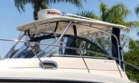 Boston Whaler® Conquest 255 Hard-Top-Side-Curtains-OEM-G2™ Pair Factory SIDE CURTAINS (Port and Starboard) with Eisenglass windows for Factory Hard-Top, OEM (Original Equipment Manufacturer)