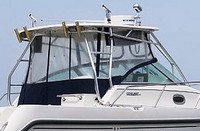 Photo of Boston Whaler Conquest 275 2002: Hard-Top, Visor, Side Cutains, Aft Curtain, viewed from Port Rear 