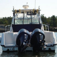 Photo of Boston Whaler Conquest 275, 2004: Factory OEM Hard-Top, Visor Hard-Top Enclosure Curtains, Rear 