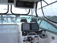 Photo of Boston Whaler Conquest 28, 2000: Hard-Top, Front Visor, Side Curtains, Inside 