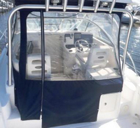 Photo of Boston Whaler Conquest 305, 2004: Hard-Top, Front Connector, Side Curtains, Aft-Drop-Curtain, Rear 