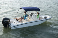 Photo of Boston Whaler Dauntless 200 2013: Sun Top with Boot (Stainless Fittings black or blue from Whaler) 