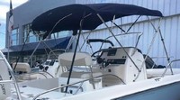 Photo of Boston Whaler Dauntless 210 2019 Factory Bimini Top, viewed from Starboard Rear 