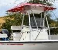 Photo of Boston Whaler Dauntless 22 2000: Factory T-Top, viewed from Starboard Front 