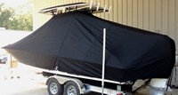 Photo of Boston Whaler Dauntless 240 20xx T-Top Boat-Cover, viewed from Port Rear 