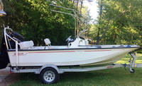 Photo of Boston Whaler Montauk 170, 2020 Montauk T-Topless™ Folding T-Top 2 (MT2) Raised We suggest moving the Top of the, Rear Legs back 6 tio 8 inches to Lower the Top 