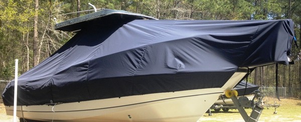 Boston Whaler Outrage 230, 20xx, TTopCovers™ T-Top boat cover, starboard front