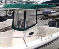 Photo of Boston Whaler Outrage 23 1998: T-Top, Front Visor T-Top, Side Curtains, viewed from Port Front 