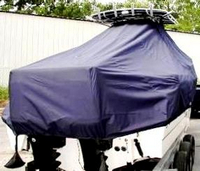 Photo of Boston Whaler Outrage 25 19xx T-Top Boat-Cover, viewed from Starboard Rear 