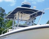 Photo of Boston Whaler Outrage 260, 2002: T-Top, viewed from Starboard Front 