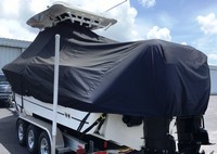 Photo of Boston Whaler Outrage 280 20xx T-Top Boat-Cover, viewed from Port Rear 