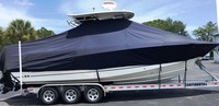 Photo of Boston Whaler Outrage 280 20xx T-Top Boat-Cover, viewed from Starboard Side 