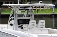 Photo of Boston Whaler Outrage 320 Center Console, 2004: Factory Hard-T-Top Dual Helm Seats 