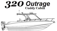 Photo of Boston Whaler Outrage 320 Cuddy, 2006: Owners Manual Cover Drawing 