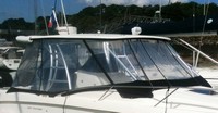 Photo of Boston Whaler Outrage 320 Cuddy, 2011: Hard-Top, Visor, Side Curtains, viewed from Starboard Front 