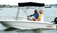 Photo of Boston Whaler Super Sport 130 2014: Bimini Top, viewed from Port Side 