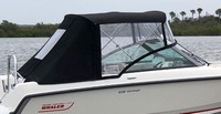 Photo of Boston Whaler Vantage 230 Bimini, 2016: Bimini Top, Visor, Side and Aft Curtains, viewed from Starboard Side 